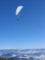 Paragliding between the sky and earth...